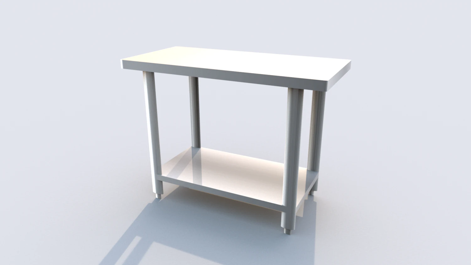 work table for the kitchen 3D Model .c4d .max .obj .3ds .fbx .stl .blend