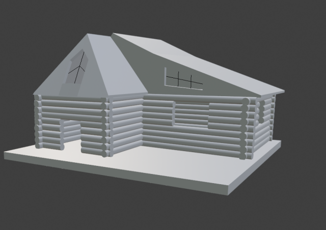 log house Modelo 3D .c4d .max .obj .3ds .fbx .stl .blend 