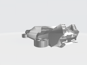 a low poly model of a conceptual model made in retro wave style 3D Model