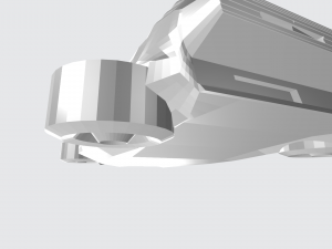 a low poly model of a conceptual model made in retro wave style 3D Model