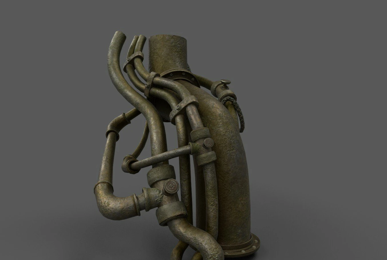 pipes props 3D Model .c4d .max .obj .3ds .fbx .stl .blend 