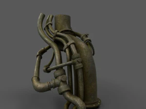 파이프 소품 3D 모델