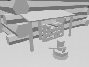 log cabin 3D Model