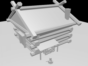 log cabin 3D Model