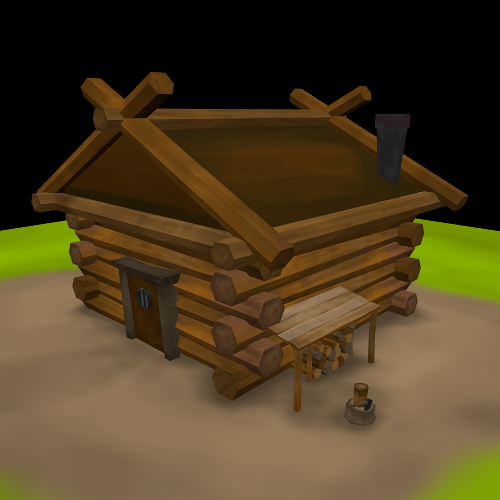 Log Cabin 3d Model In Buildings 3dexport