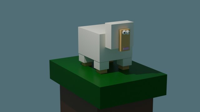 square sheep Modelo 3D .c4d .max .obj .3ds .fbx .stl .blend 