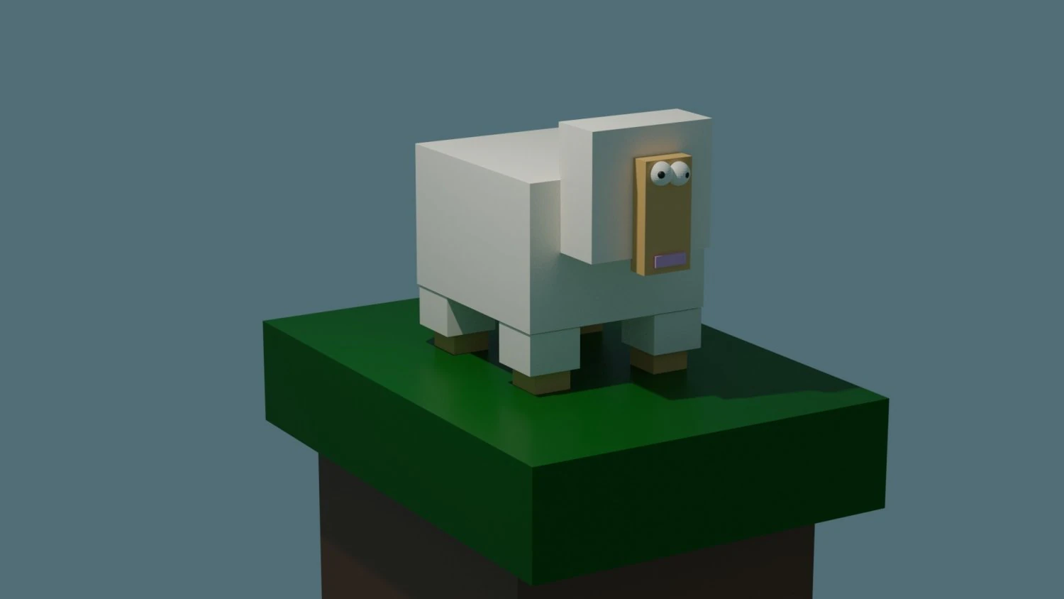square sheep 3D Model .c4d .max .obj .3ds .fbx .stl .blend