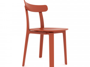 chair vitra all plastic Model 3D
