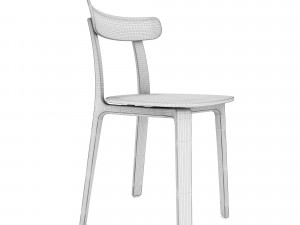 chair vitra all plastic Model 3D
