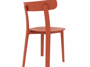 chair vitra all plastic Model 3D