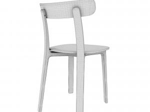 chair vitra all plastic Model 3D
