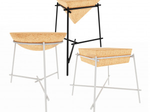 table petite friture basil 3D Model