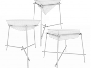 table petite friture basil Modelo 3D