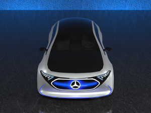mercedes-benz eqa 2017 electric concept car 3D 模型