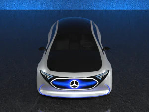 mercedes-benz eqa 2017 electric concept car 3D Model