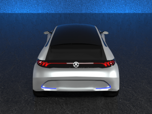 mercedes-benz eqa 2017 electric concept car 3D 模型