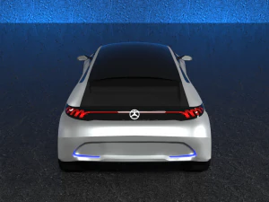 mercedes-benz eqa 2017 electric concept car 3D Model