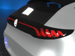 mercedes-benz eqa 2017 electric concept car 3D Model