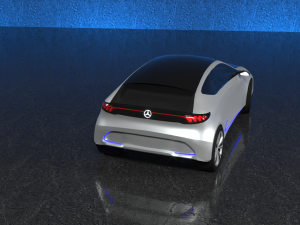 mercedes-benz eqa 2017 electric concept car 3D 模型