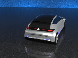 mercedes-benz eqa 2017 electric concept car 3D Model