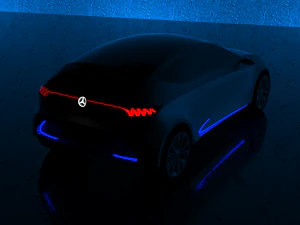 mercedes-benz eqa 2017 electric concept car 3D Model