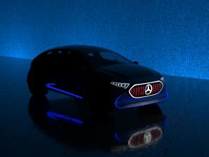 mercedes-benz eqa 2017 electric concept car 3D Model