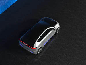 mercedes-benz eqa 2017 electric concept car 3D Model