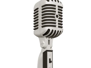 Retro-Mikrofon 3D Modell