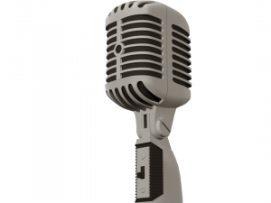 retro microphone Model 3D