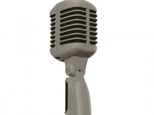 retro microphone Model 3D