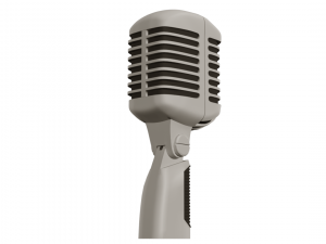 retro microphone Model 3D