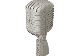 retro microphone 3D Model