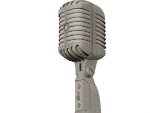 retro microphone 3D Model