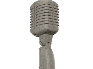 retro microphone 3D Model
