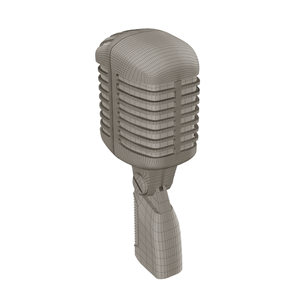 Fichier STL Microphone antique à l'antenne 🎤・Objet imprimable en 3D à  télécharger・Cults