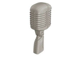 retro microphone 3D Model