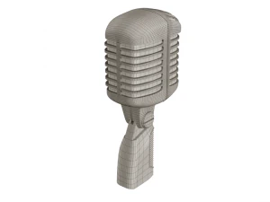 retro microphone 3D Model