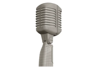 retro microphone 3D Model