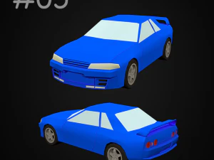 top 8 best 80s sports cars 3D Model