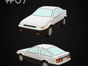 top 8 best 80s sports cars 3D Model