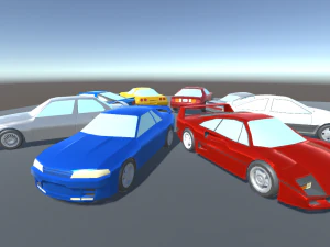 top 8 best 80s sports cars 3D Model