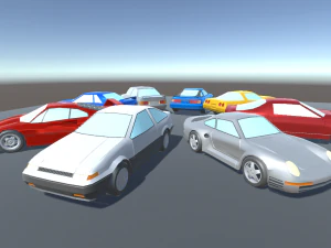 top 8 best 80s sports cars 3D Model