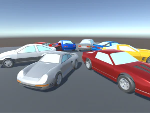 top 8 best 80s sports cars 3D Model