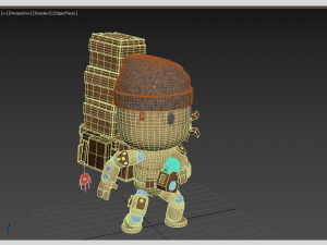 woodstranding action figurine 3D 모델