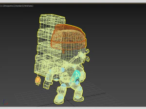 woodstranding action figurine 3D Model