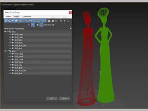 meninas africanas Modelo 3D