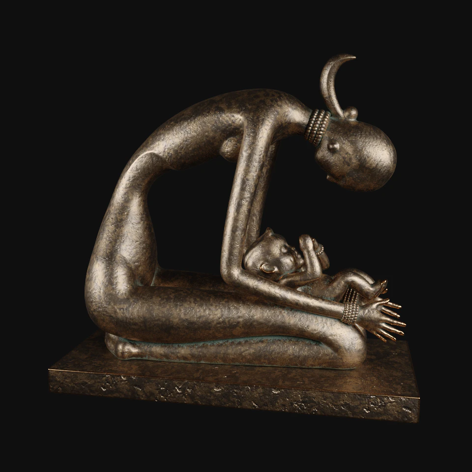 estatueta de anjo Modelo 3D .c4d .max .obj .3ds .fbx .stl .blend 