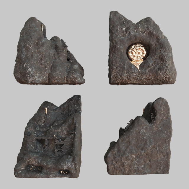 evolution sculpture 3D 模型 .c4d .max .obj .3ds .fbx .stl .blend 