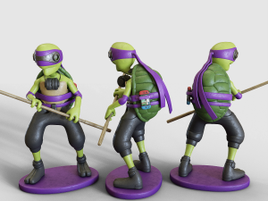 teenage mutant ninja turtles figurines tmnt 3D Model