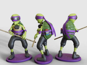 teenage mutant ninja turtles figurines tmnt 3D Model